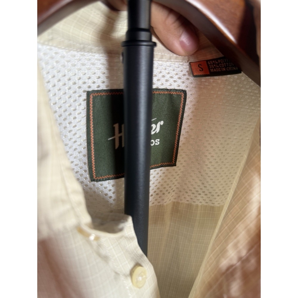 $145 Howler Bros Guayabera Shirt Off White Cream Color size Small - Picture 2 of 7